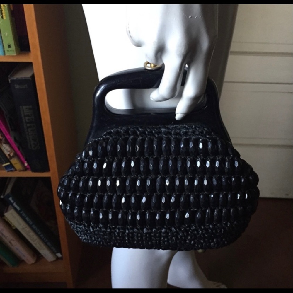 Vintage raffia and beads